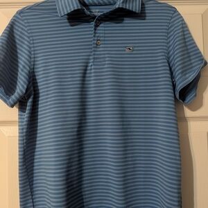Boy's Vineyard Vines Performance Blue Shirt